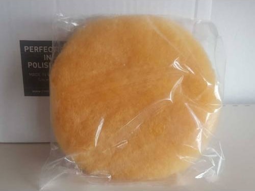 Sarı Pasta Keçesi Lambswool Polishing Pad Yün Pasta Pedi 160 Mm