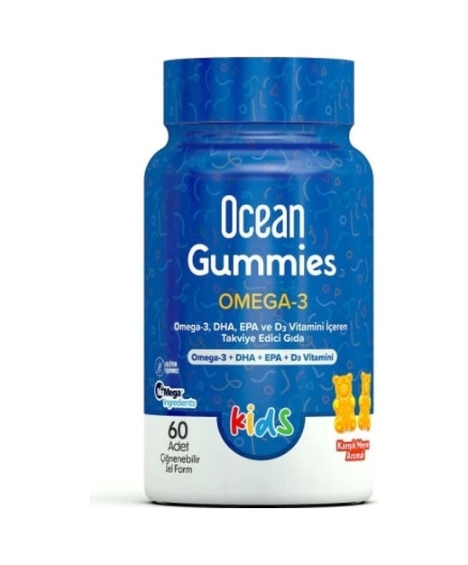 Orzax Ocean Gummies Omega-3 Kids 60 Adet Çiğnenebilir Jel Form