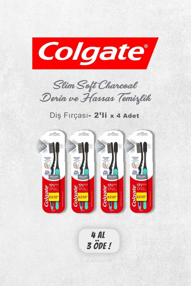 Colgate Derin Ve Hassas 2'li Diş Fırçası 4 x 2'li