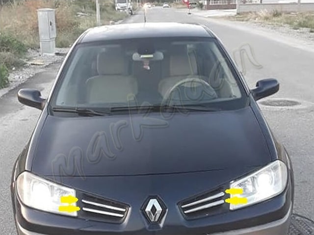 Woc Chrome Renault Megane 2 Krom Ön Panjur 2006-2010 4 Parça Pasl