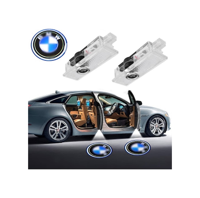 Bmw E60 E61 Araca Özel Delmesiz Led Kapı Altı Işık Logo
