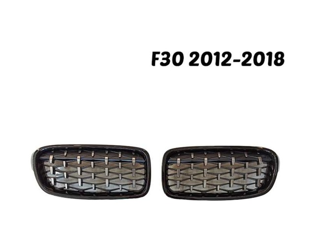 Bmw 3 Seri F30 M3 Böbrek – Diamond Panjur Piano Black 2012-2018