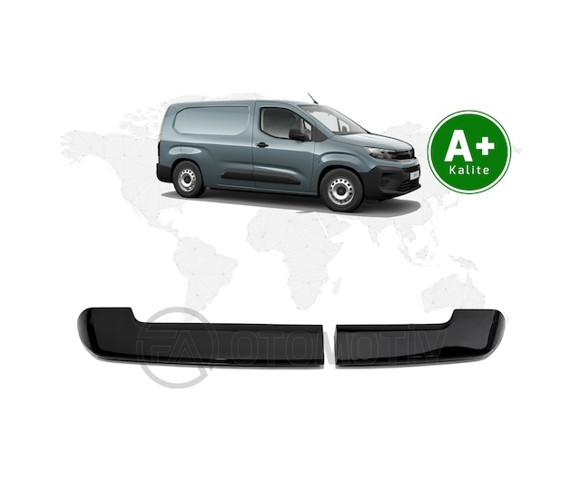 Opel Combo Panelvan Bagaj Üstü Spoiler Parlak Siyah Çift Bagaj Kapaklı 2024 Model Ve Sonrası