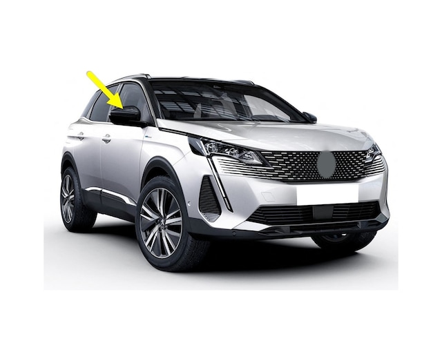 Peugeot 3008 2021-2023 Sağ Dış Dikiz Aynası Üst Kapağı