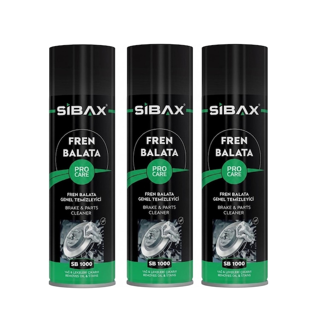 Sibax Sb1000 Fren Balata Temizleyici Sprey 500 Ml. 3 Ad.