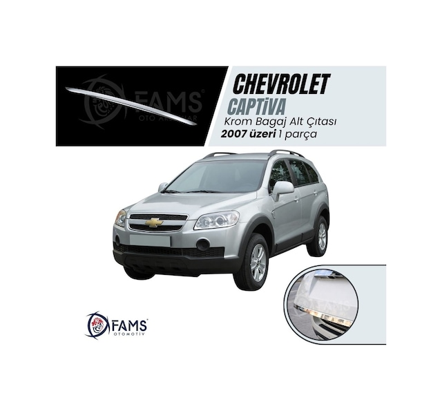 Chevrolet Captiva Krom Alt Bagaj Çıtası 2007 Üzeri P. Çelik