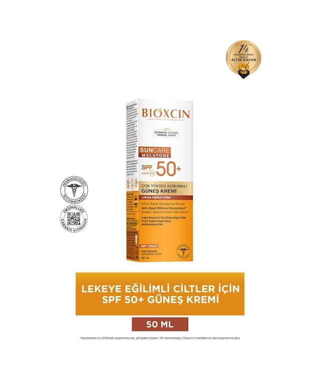 Bioxcin Sun Care Lekeye Eğilimli Ciltler Spf 50 Güneş Kremi 50 ml - Alfa Arbutin, Kolajen, Hyaluronik Asit