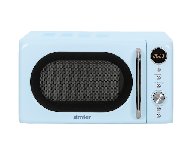 Simfer 4606 20Litre Retro Mikrodalga Fırın Dijital Mavi