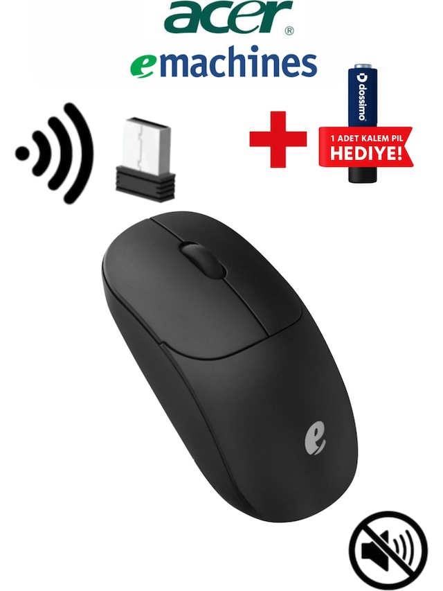 Acer Emachines Eam080 Usb Beyaz 2.4ghz Kablosuz Mouse Diğer