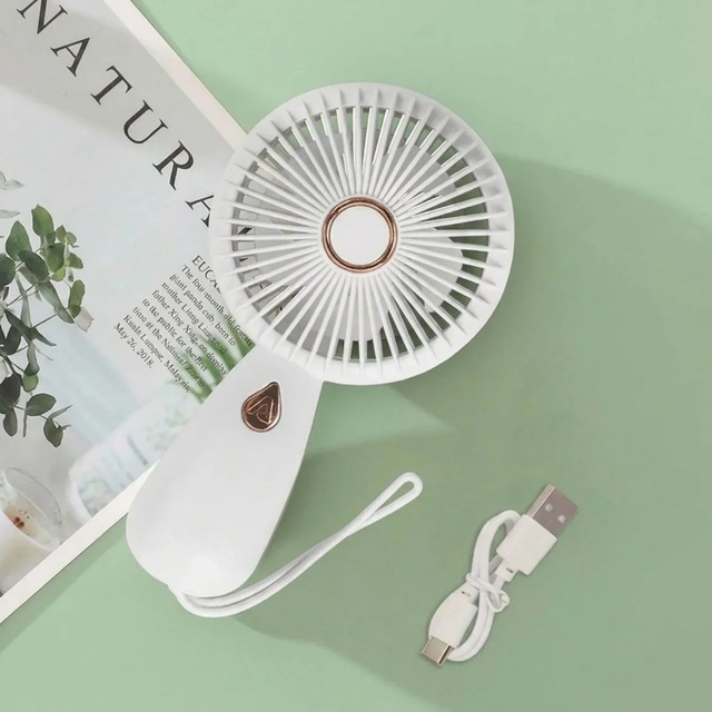 Ers 3 Kademeli Çanta Tipi El Fanı Taşınabilir Mini Serinletici Silikon Askılı Fan Zb103