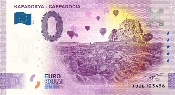 0 Euro Hatıra ve Koleksiyon Parası - Kapadokya - 2021