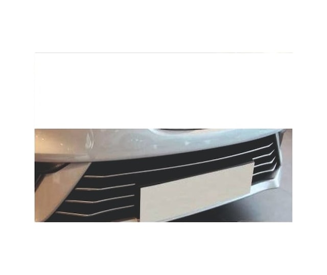 Renault Megane 4 Uyumlu 2016-2020 Krom Ön Tampon Çıtası 7 Parça Paslanmaz Çelik