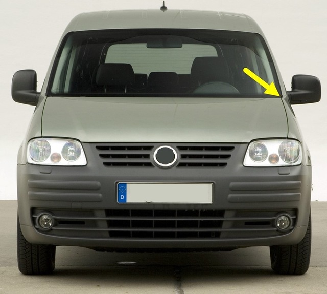 Vw Caddy 2004-2010 Sol Ön Çamurluk Köşe Plastiği 2k0819447b