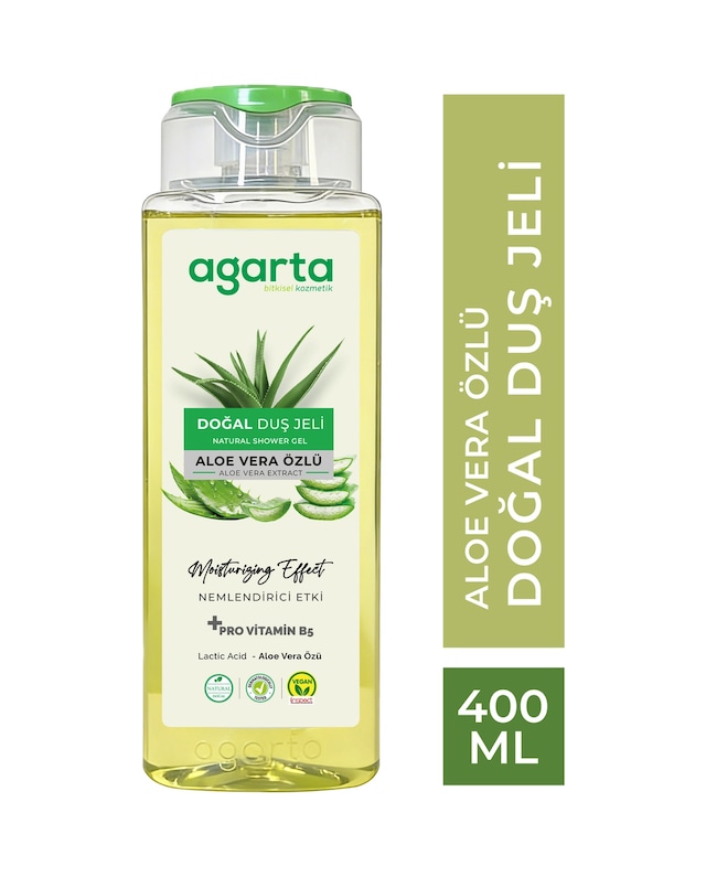 Agarta Doğal Aha Aloe Vera Duş Jeli 400 ML