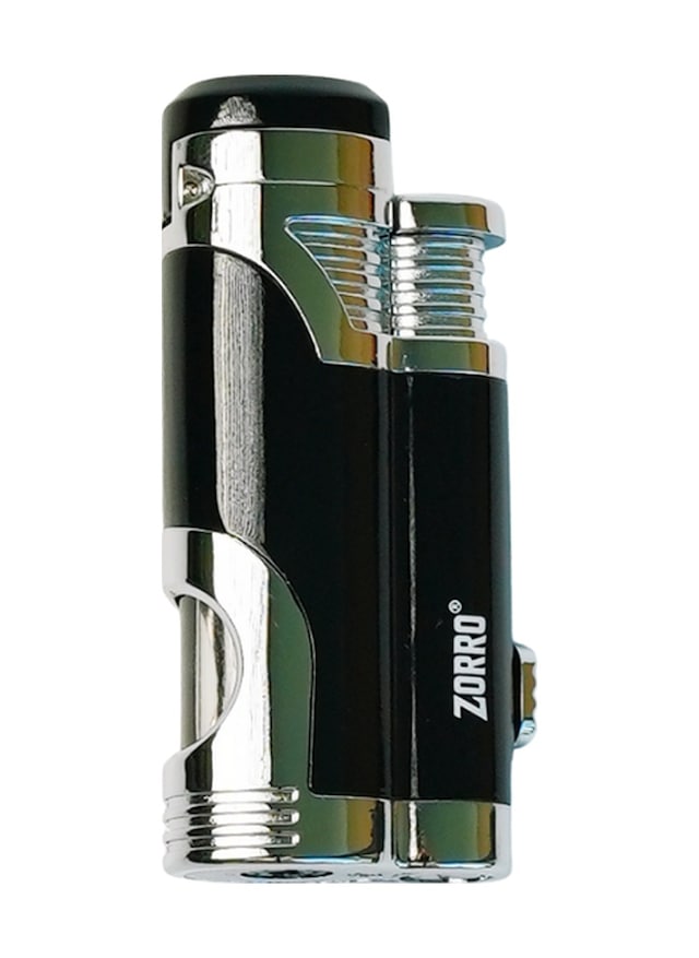 Zorro 2 Torch Pürmüz Siyah-gümüş Metal Puro Çakmağı - Trm1002