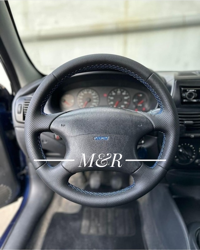 Fiat Marea Kaplama Deri Direksiyon Kılıfı Siyah