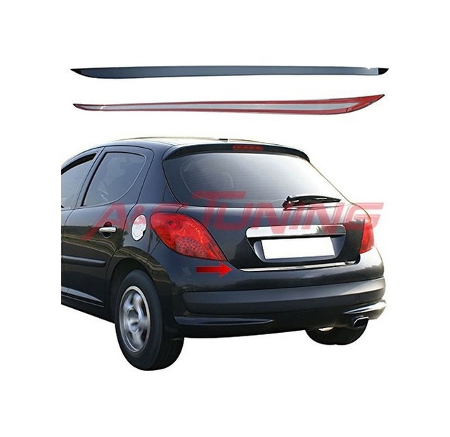 Peugeot 207 Krom Bagaj Alt Çıta Formlu 2006 Üzeri Paslanmaz Çelik