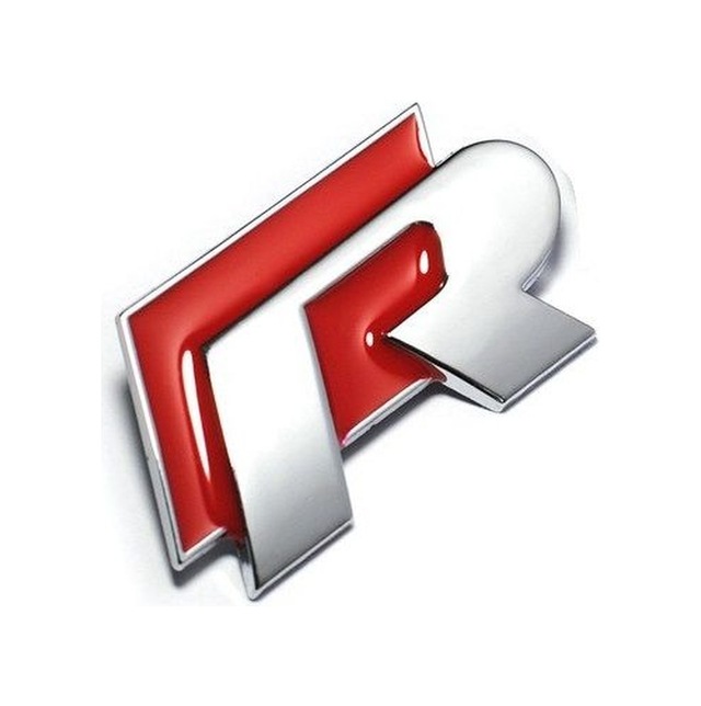 R civatalı ön panjur logosu-kırmızı / YACI155