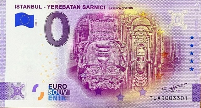 0 Euro Hatıra Ve Koleksiyon Parası - Yerebatan Sarnıcı Föylü