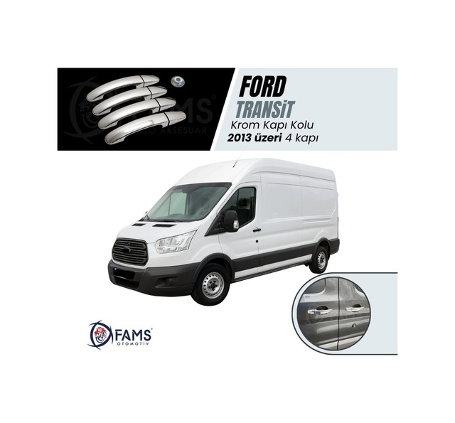 Ford Transit Krom Kapı Kolu 4 Kapı 9 Parça 2014 Üzeri P. Çelik