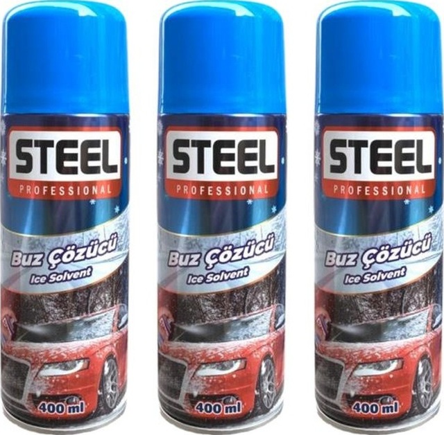 3 Adet Oto Buz Çözücü Sprey 400 Ml Araba Cam Buzlanma Önleyici Buz Engelleyici