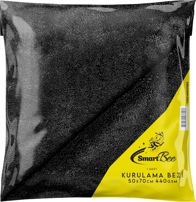 Smartbee Mikrofiber Çift Yüzlü Araç Kurulama Bezi 50X70 440Gr/M2