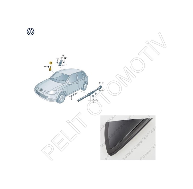 Polo Ayna Köşe Kapağı Sağ 6r0853274a 2010- 2018