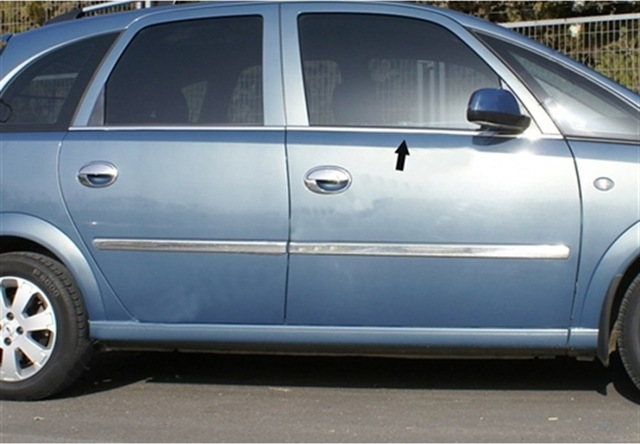 Markadan Opel Meriva Krom Cam Çıtası 2002-2010 8 Parça Paslanmaz