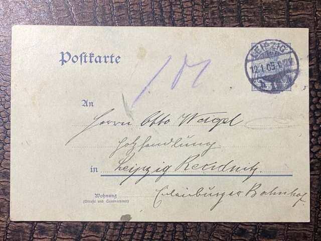 1905 Yılına Ait Posta Kartı Antiye Almanya İmparatorlu Dönemi Deutsches Reich Teşhir Ürün