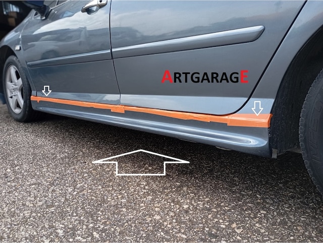 Peugeot 407 Marşpiyel Takımı-boyasız-fiberglass