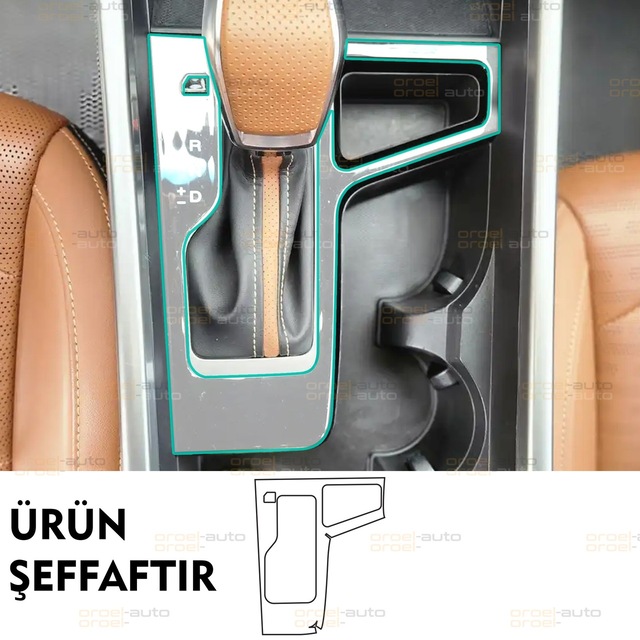 Kgm Ssangyong Torres Uyumlu Vites Etrafı Piano Black Tpu Koruyucu 2022-2024