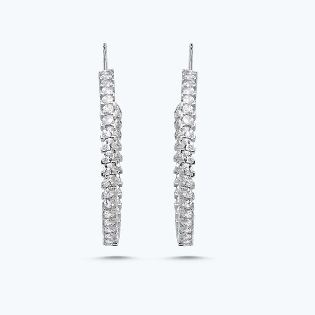Altınbaş Altın Taşlı Halka Küpe Kpsf204-25278 Renkli