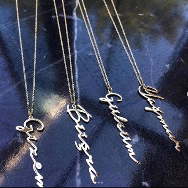 Isimli Altın Kolye14K