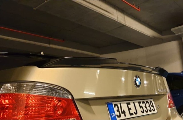 BMW E60 M4 Spoiler, Eski 5.20 2004 2011, Parlak Siyah Boyalı