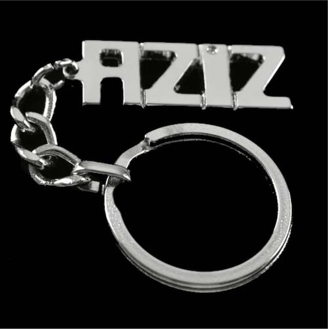 Aziz - 892 - - Spt-gld - İsimli Anahtarlık Çok Renkli