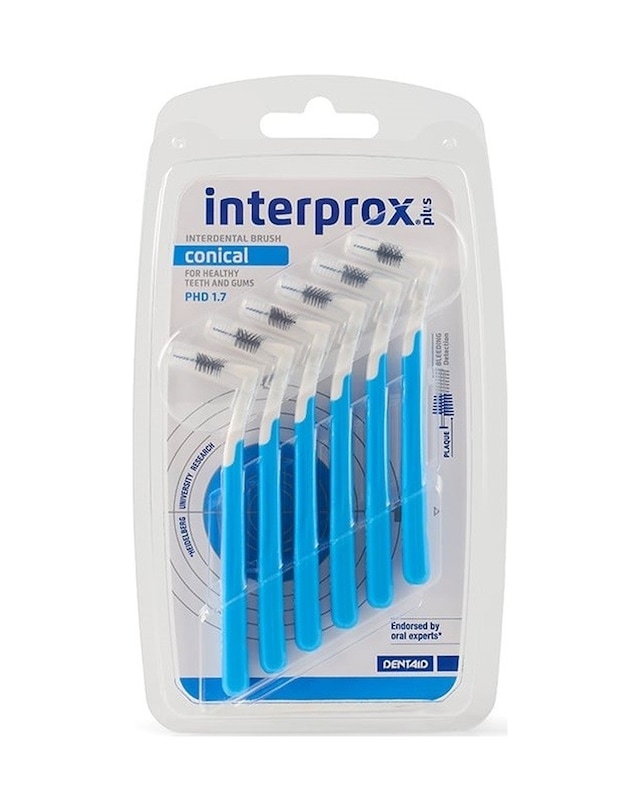 Interprox Plus Conical Phd 1.7 Arayüz Fırçası 6 Adet Mavi