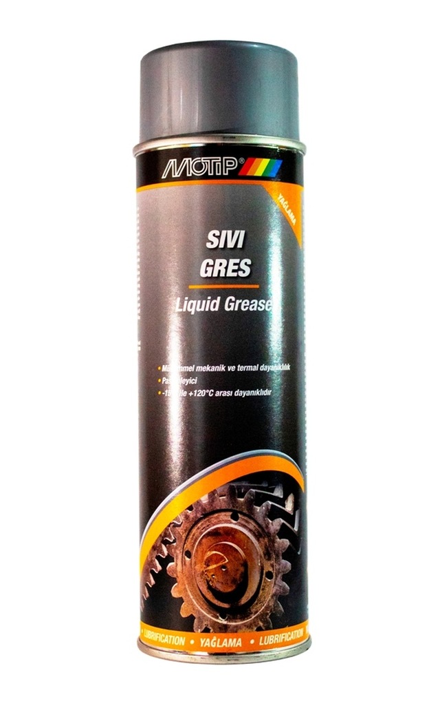 Büyük Boy 500ml Sıvı Gres Yağ Sprey - Şeffaf