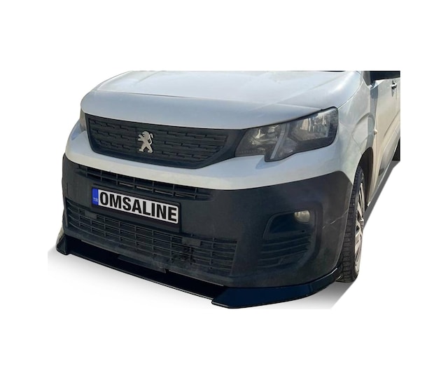 Peugeot Partner Ön Tampon Lip Piano Black 2018-2022 Arası