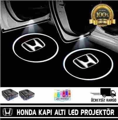 Honda Araçlar İçin Pilli Yapıştırmalı Kapı Altı Led Logo N11.10622