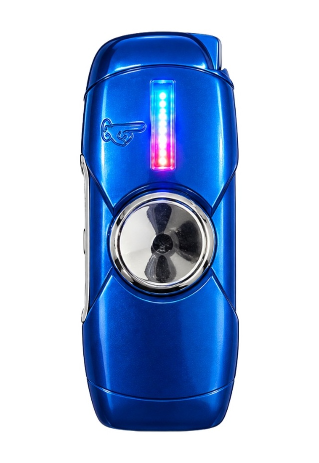 Hunter Tek Torch Pürmüz Mavi I Love You Design Metal Puro Çakmağı & Stres Çarkı Ack073