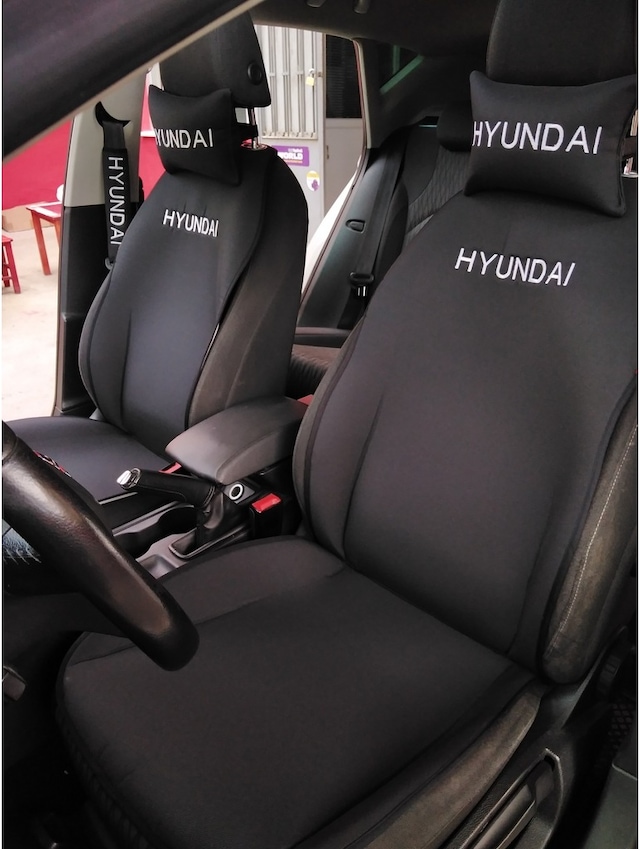 Hyundaı Nakışlı Ön Ikili Oto Koltuk Kılıfı