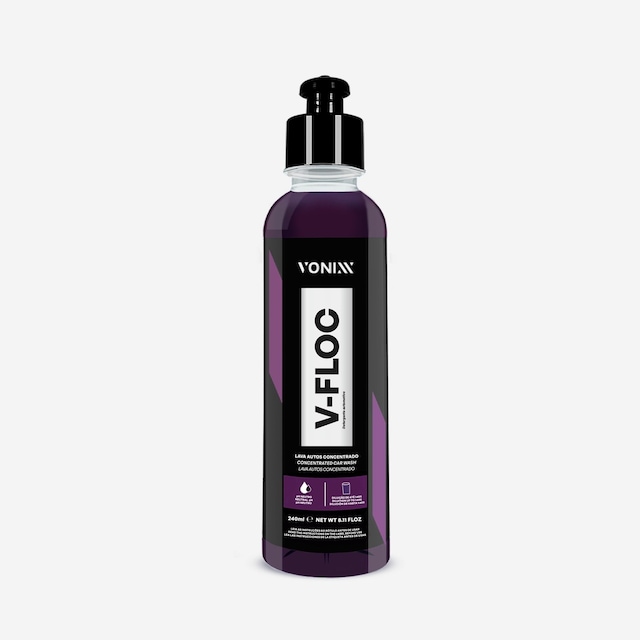 Vonixx V-floc Ph Nötr Oto Yıkama Şampuanı Yüksek Kayganlık & Parlaklık - 240 Ml