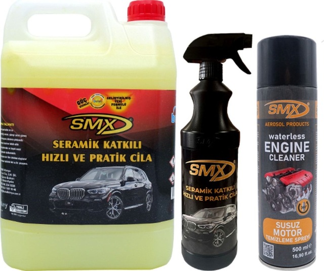 Seramik Cila Hızlı Cila Pratik Cila 5+1 Susuz Motor Temizleme Spreyi
