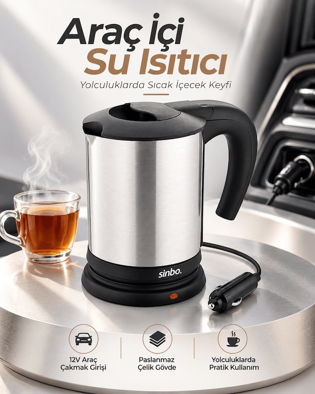 Uzun Yol Ve Seyahatlerde Kullanıma Uygun 12v Araç Çakmak Girişli