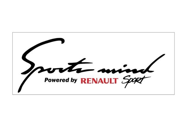 Oto Sticker Sports Mind Renault Sticker Beyaz-Kırmızı-