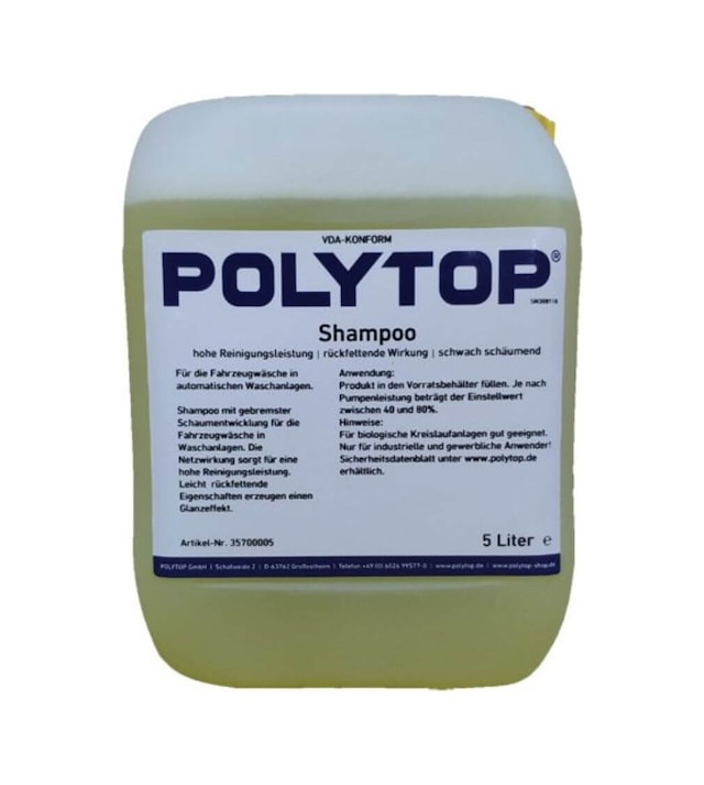 Polytop Shampoo Ph Nötr Şampuan 5 Lt