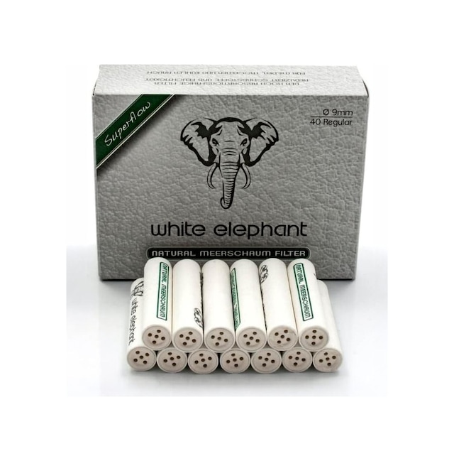 Ehediye White Elephant 40 Lı 9 Mm.Lületaşı Pipo Filtre Filitresi Kb65-40