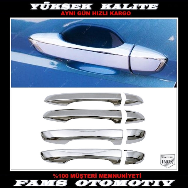 Vw Passat B8 Krom Kapı Kolu 4 Kapı 2014-2019 Arası P.Çelik