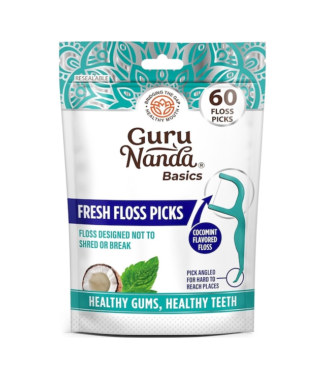 Gurunanda Fresh Floss Picks Çatal Diş İpi Kürdanlı 60 Adet