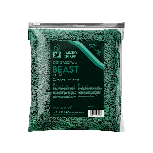 Smartbee Beast Twisted Pile Mikrofiber Oto Kurulama Havlusu 50x70